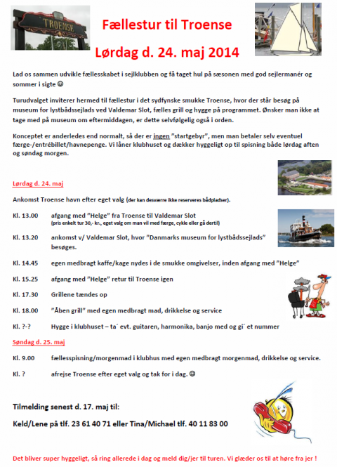 Fællestur til Troense 24/5-2014